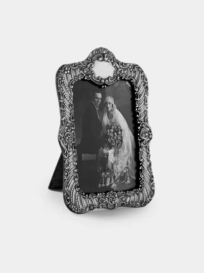 Antique And Vintage 1901 British Chester Sterling Silver Photo Frame (4x6")