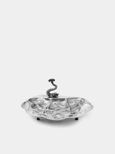Antique And Vintage 1920s Solid Silver Shell Dish