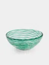 Antique And Vintage 1930s Carlo Scarpa For Venini Bowl In Green