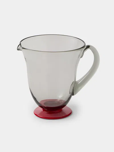 Antique And Vintage 1930s Napoleone Martinuzzi Murano Glass Jug In Multi