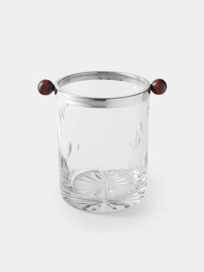 Antique And Vintage 1935 Art Deco Crystal Ice Bucket In Transparent