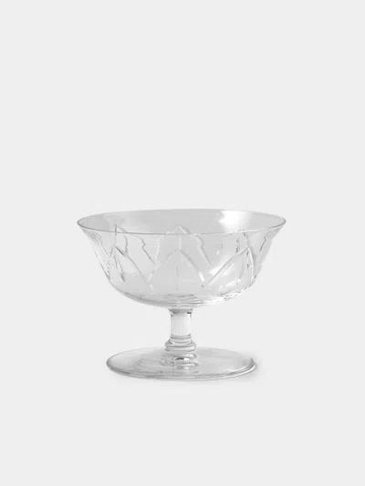 Antique And Vintage 1940s Daum Art Deco Crystal Dessert Coupes (set Of 12)