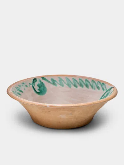 Antique And Vintage 1940s Spanish Ceramic Large Bowl