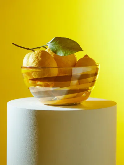 Antique And Vintage 1940s Venini Carlo Scarpa Ciotola Pennellate Bowl  Abask Luxury Gift In Transparent