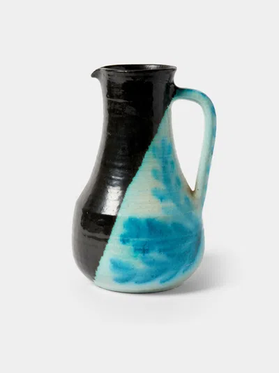Antique And Vintage 1950s Accolay Ceramic Pitcher In Multi