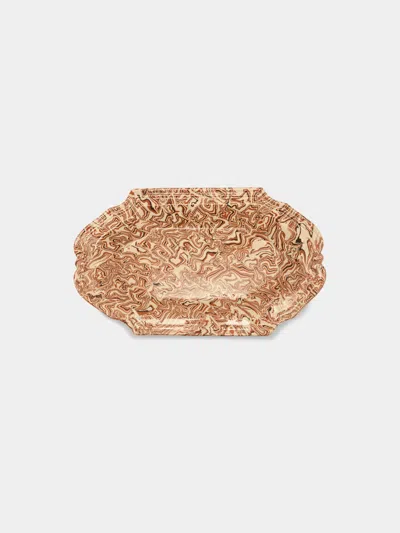 Antique And Vintage 1950s Aptware Small Platter  Abask Luxury Gift In Neutral