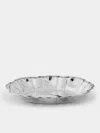 Antique And Vintage 1950s Argenteria Dabbene Milano Solid Silver Tray (17.5in/44cm) In Silver