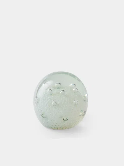 Antique And Vintage 1950s Barovier & Toso Murano Glass Paperweight In Silver