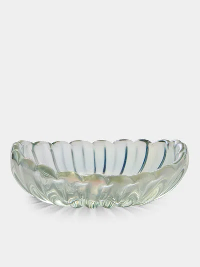 Antique And Vintage 1950s Barovier Murano Glass Bowl In Green