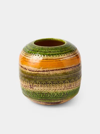 Antique And Vintage 1950s Bitossi Ceramiche Sahara Ceramic Vase (6in/15cm)