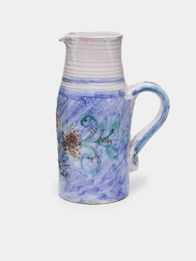 Antique And Vintage 1950s Ceramic Jug In Multi