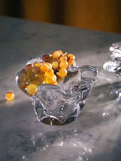 Antique And Vintage 1950s Crystal Bowl  Abask Luxury Gift In Transparent