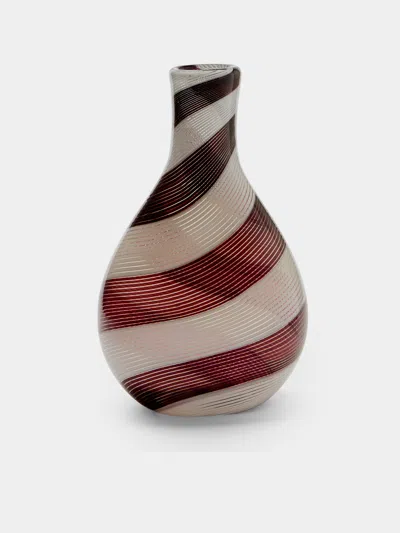 Antique And Vintage 1950s Dino Martens Bianca Nera Vase (12.5in/32cm) In Multi