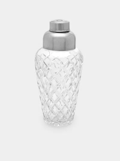 Antique And Vintage 1950s English Silver-plated Cocktail Shaker  Abask Luxury Gift In Gray