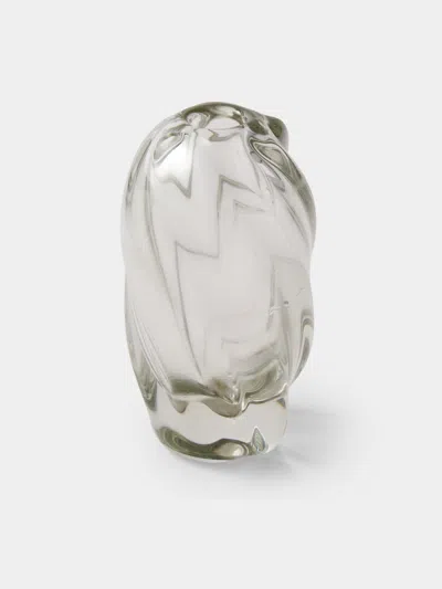 Antique And Vintage 1950s Flavio Poli Sommerso Glass Bud Vase (7.5in/19cm) In Transparent