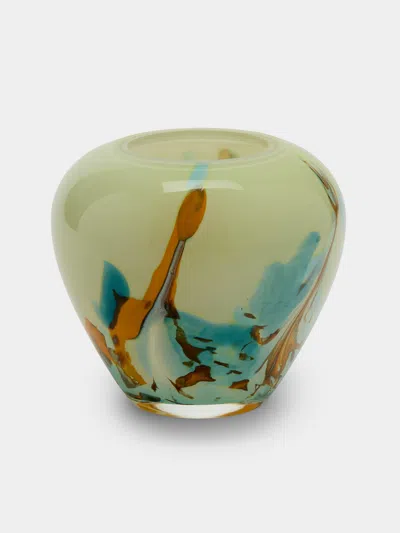 Antique And Vintage 1950s French Glass Vase (6in/16cm) In Multi