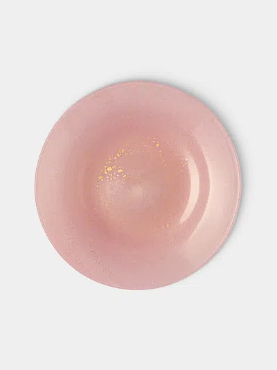 Antique And Vintage 1950s Glass Bowl In Pink