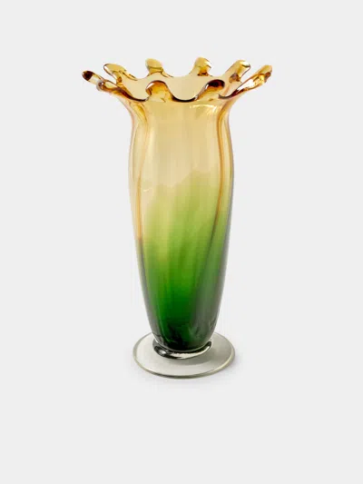 Antique And Vintage 1950s Glass Vase (14in/36cm)