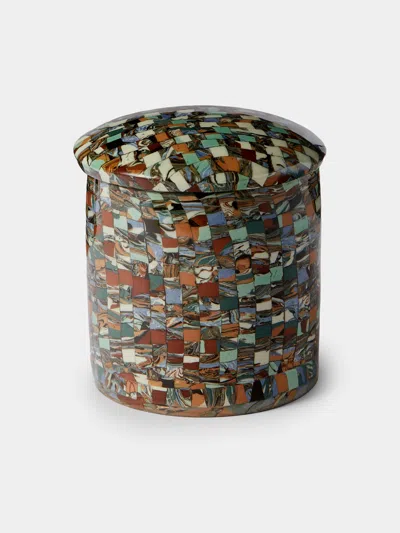 Antique And Vintage 1950s Jean Gerbino Ceramic Lidded Pot In Multi
