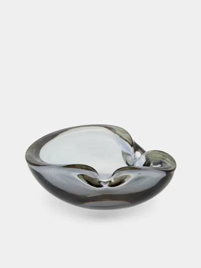 Antique And Vintage 1950s Murano Glass Ashtray  Abask Luxury Gift In Gray