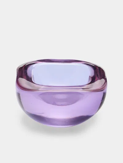 Antique And Vintage 1950s Murano Glass Ashtray  Abask Luxury Gift In Purple