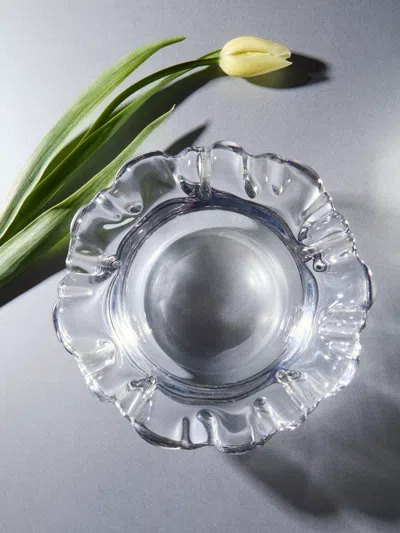 Antique And Vintage 1950s Murano Glass Bowl  Abask Luxury Gift In Transparent