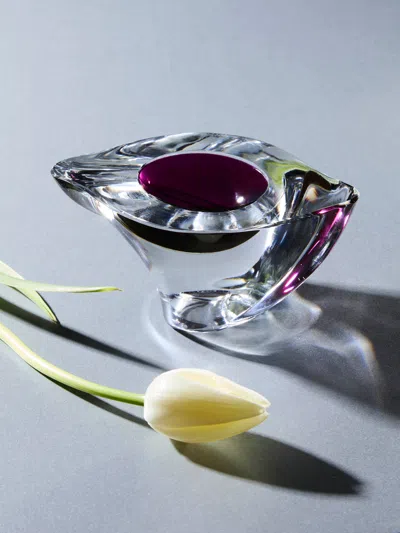 Antique And Vintage 1950s Murano Glass Bowl  Abask Luxury Gift In Transparent