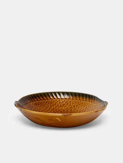 Antique And Vintage 1950s Sarreguemines Fish Ceramic Dinner Bowls (set Of 6)  Abask Gift Set In Animal Print