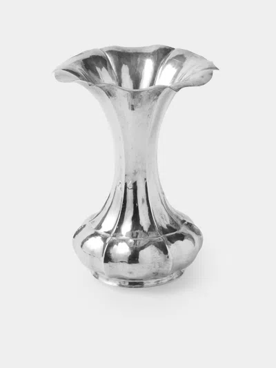 Antique And Vintage 1950s Silver-plated Bud Vase (7in/18.5cm)