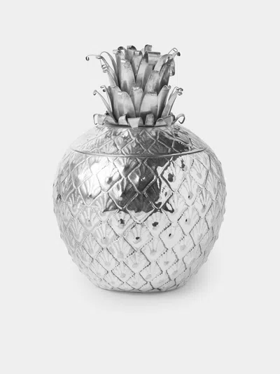 Antique And Vintage 1950s Silver-plated Pineapple Ice Bucket