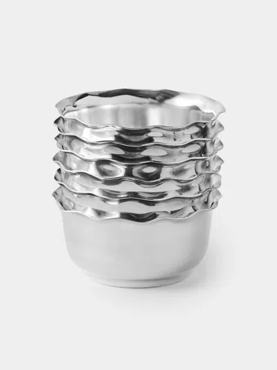 Antique And Vintage 1954 Gio Ponti Silver-plated Dishes (set Of 6)