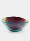 Antique And Vintage 1960s Archimede Seguso Glass Bowl In Multi
