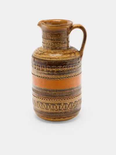 Antique And Vintage 1960s Bitossi Sahara Ceramic Jug In Multi