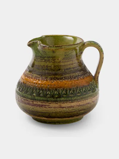 Antique And Vintage 1960s Bitossi Sahara Ceramic Jug In Multi