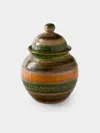 Antique And Vintage 1960s Bitossi Sahara Ceramic Lidded Jar In Multi