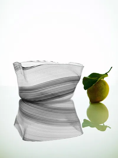 Antique And Vintage 1960s Dino Martens Glass Bowl  Abask Luxury Gift In Black