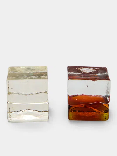 Antique And Vintage 1960s Fratelli Toso Gogi Gogi Glass Paperweight In Transparent