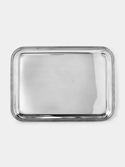 Antique And Vintage 1960s Italian Solid Silver Tray