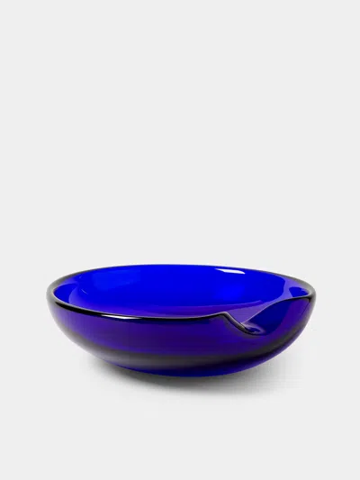 Antique And Vintage 1960s Seguso Glass Bowl In Blue