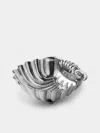 Antique And Vintage 1960s Shell Silver-plated Bowls (set Of 4) In Silver