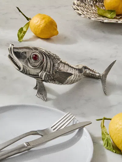 Antique And Vintage 1960s Sterling Silver Articulating Fish