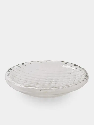 Antique And Vintage 1970s Alfredo Barbini Glass Bowl In Transparent