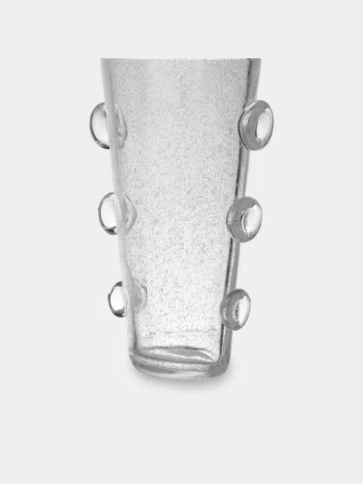 Antique And Vintage 1970s Barovier & Toso Murano Glass Vase (12in/31cm) In Transparent
