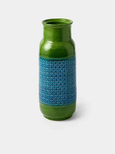 Antique And Vintage 1970s Bitossi Ceramiche Rimini Blu Ceramic Jug