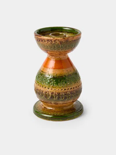 Antique And Vintage 1970s Bitossi Ceramiche Sahara Ceramic Candlestick
