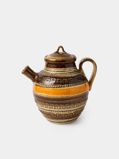 Antique And Vintage 1970s Bitossi Ceramiche Sahara Ceramic Teapot