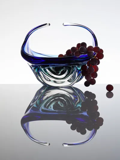 Antique And Vintage 1970s Bohemian Glass Bowl  Abask Luxury Gift