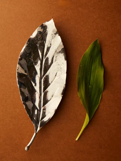 Antique And Vintage 1970s Buccellati Solid Silver Magnolia Leaf