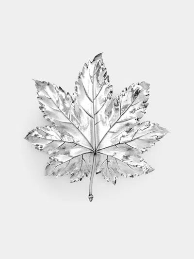 Antique And Vintage 1970s Buccellati Solid Silver Maple Leaf