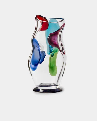 Antique And Vintage 1970s Cenedese Murano Glass Vase (14.5in/36.5cm) In Multi